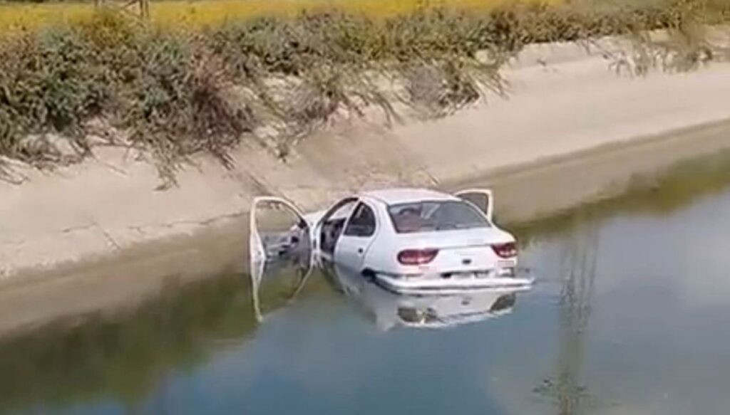 Adana’da otomobil sulama kanalına uçtu: 1 ölü, 2 yaralı