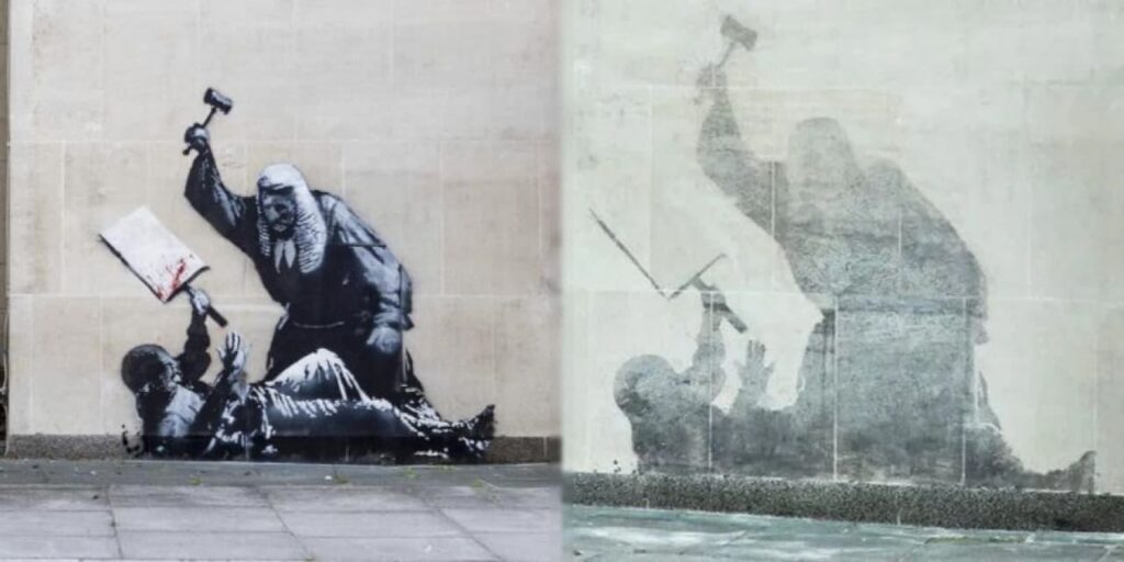 banksynin londradaki eseri duvardan silindi h7xBXOTl