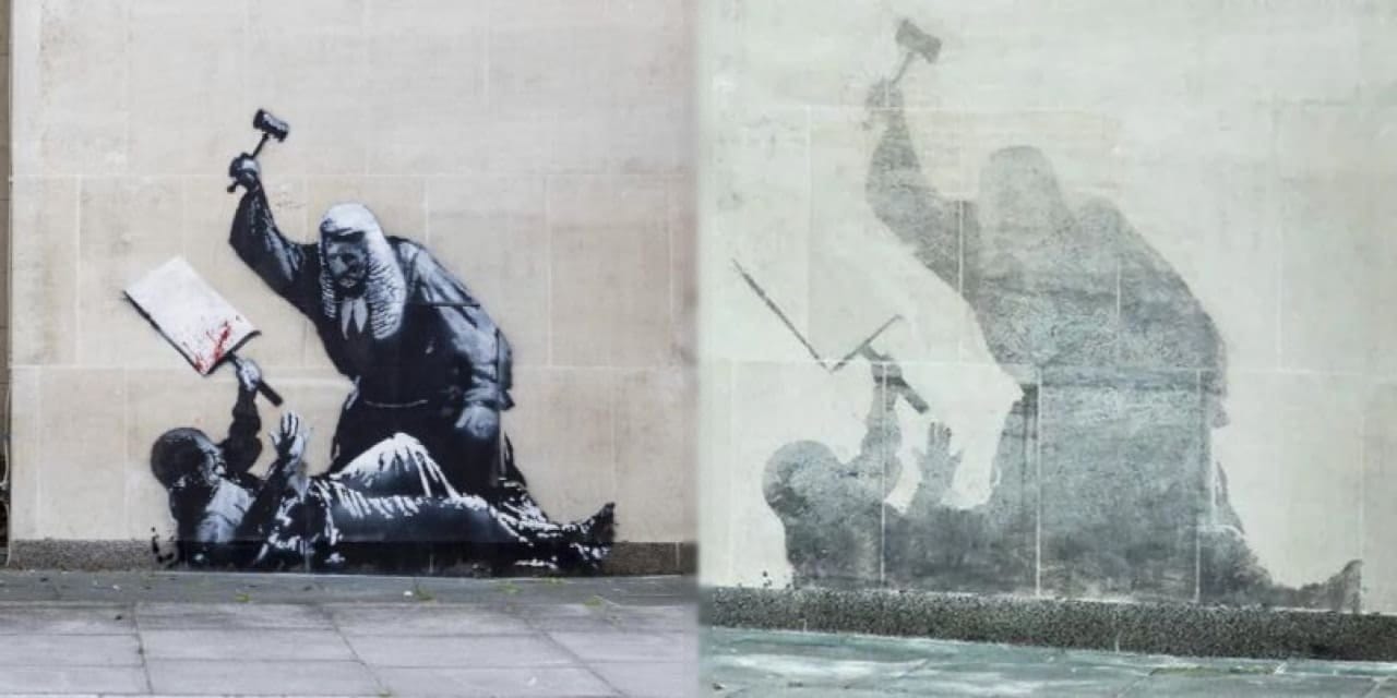 banksynin londradaki eseri duvardan silindi h7xBXOTl