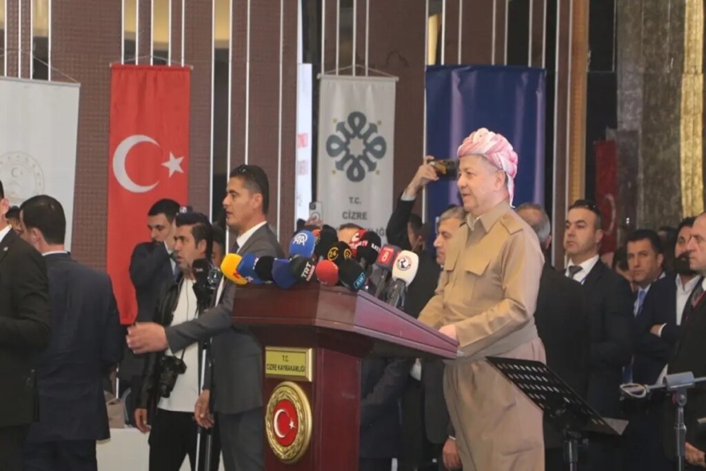 Mesut Barzani Cizre’de: Barış sürecini tüm gücümüzle destekleyeceğiz